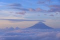 Sea of Clouds and the Mt. Fuji Royalty Free Stock Photo